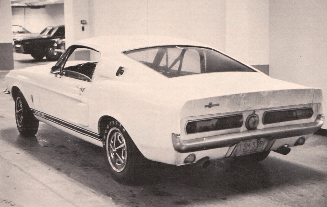 1967 Shelby GT350 #0018 in in the parking garage at Ford of Canada's HQ