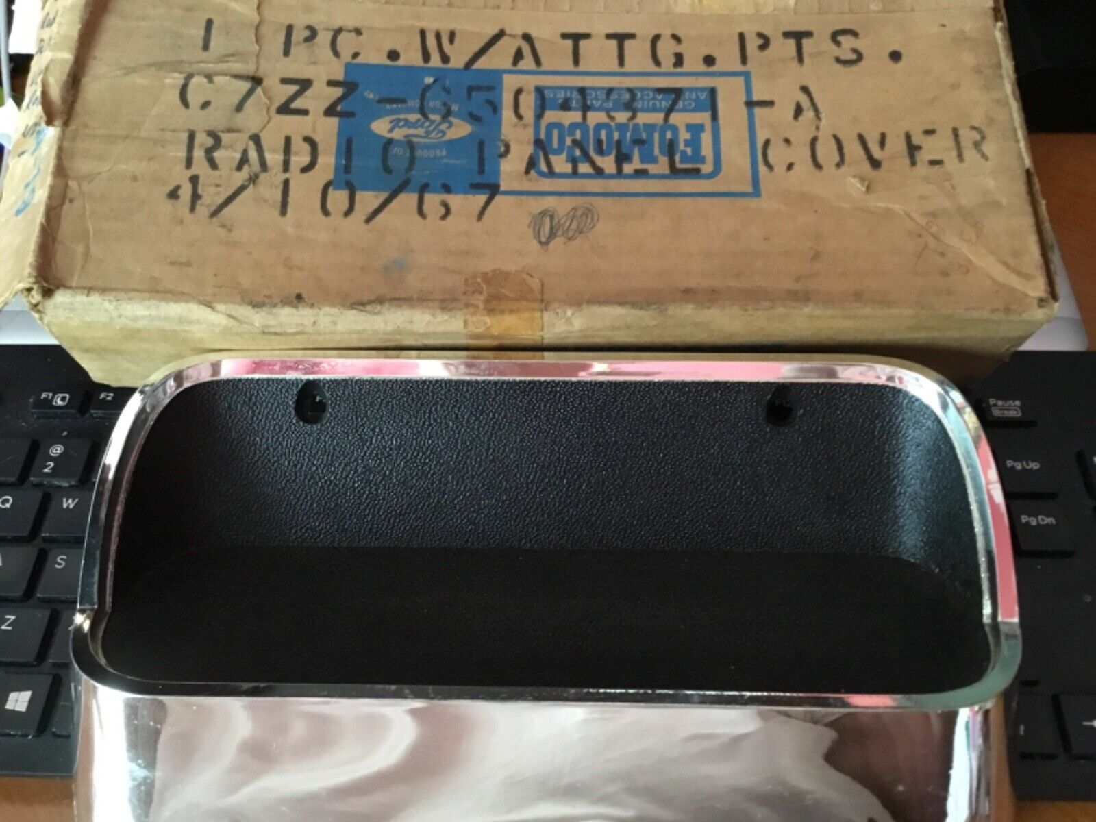 1967 Ford Mustang Radio Panel Cover